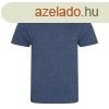 JT001 tri-blend rvid ujj frfi pl Just Ts, Heather Navy-