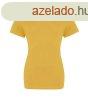 JT100F rvid ujj Ni kereknyak pl Just Ts, Mustard-2XL
