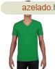 V-nyak rvid ujj pamut pl, Gildan GI64V00, Irish Green-X