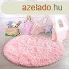 Fluffy rzsaszn sznyeg kr alak tmr: 60cm holm8060