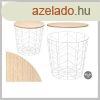 Acl oldals asztal fehr fa lappal, 4454 cm ? 11104