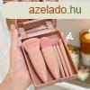 5 Darab Hordozhat Mini Smink Ecset Kszlet Tkrrel s Tokk
