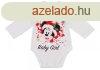 Disney Baby hossz ujj body 74cm fehr - Minnie &#34;He