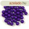 Cseh prselt goly gyngy - Alabaster Vivid Purple - 4mm