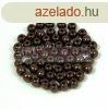 Prselt goly gyngy- padlizsn bronz -3mm-p