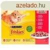Friskies 12 pack alutasakos macskaeledel (csirke/marha/brn