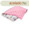 Scamp Minky-vszon takar (Pink Hedgehog Grey)