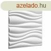 Falburkolat - Wallart Waves - Hullm mints 3D krnyezetbar