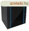 Techson 600 x 450 mly 12U magas, fali 19"-os rackszekr