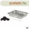 Eldobhat grill Alumnium Faszn 23,5 x 6 x 30,5 cm (12 egys