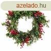 Adventi koszor Piros Zld Manyag 41 x 41 x 10 cm MOST 2263