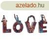 Dekoratv Figura Home ESPRIT LOVE Tbbszn Gyanta Yoga 12,5