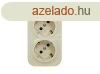 Legrand Forix 2x2P+F fldelt csatlakozaljzat, 45fokban elfo