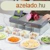 Multifunkcis, tbbrekeszes zldsg s gymlcs szeletel, r
