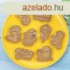 8 db-os Halloween sti kiszr kszlet, tarts manyag keksz