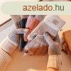 Tli Unisex rintkpernys Kttt Keszty, Fekete Sznben, 