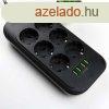 Antisztatikus hlzati eloszt 6x aljzat/ 4x USB porttal