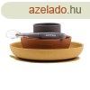 NATTOU Szilikon tkszlet 4 db-os barna -terrakotta BPA ment