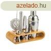 Bambo 700ml-es Bartender készlet, bambusz tartóval