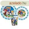 Sonic a sndiszn tkszlet, micro manyag szett, pohrral 2