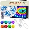 OUSFOT RGB LED szalag 5 mter, szablyozhat 20 szn s 6 z