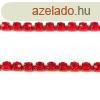 Strasszlnc - piros szn - Scarlet - ss12 - 3mm