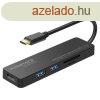 Promate USB Hub - LINKHUB C (USB-C 5in1 HUB, 1x4K HDMI, 2xUS