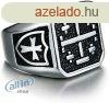 vnox frfi rozsdamentes acl Jerusalem Cross Band gyr, ez