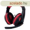 Esperanza Gaming fejhallgat mikrofonnal piros 