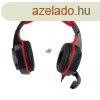 Esperanza Gaming fejhallgat mikrofonnal fekete/piros