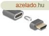 DeLock HDMI Adapter male to female 8K 60 Hz magnetic Grey