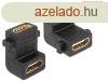 DeLock Adapter HDMI A female > female with screw hole 90