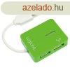 Logilink Smile USB 2.0 hub 4-port Green