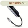 AXAGON HMC-6H4A SuperSpeed USB-C COMBO 6in1 hub Black/Grey