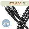 AXAGON BUCM-CM20AB HQ USB-C <> USB-C cable 2m Black