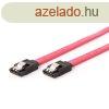 Gembird SATA3 30cm data cable metal clips Red
