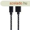Hama adatkbel microUSB,SZVET 1M, FEKETE (20074)