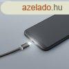 DeLight lightning iPhone adatkbel LED fnnyel - fekete (554