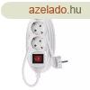 Emos P1322 hosszabbt 2 m / 3 aljzat / kapcsols / 1 mm2