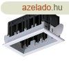 MODENA 2 MODULE RECESSED BOX WITH FRAME FEHR 92MOD2GR/WH