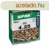 Csavaros doboz SPAX Fa csavar Lapos fej (4 x 25 mm) (4,0 x 2