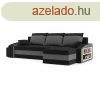 Monviso kinyithat sarokkanap polccal s 2 db puffal, unive