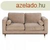 Kanap 172 x 89 x 91 cm Pezsg Szintetikus Szvet Fa Brsony