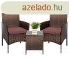 Polyrattan kerti btor szett
