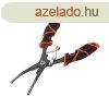 DAM Stainless Steel 6.5?? 16.5cm Bent Nose Plier hajltott f