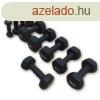 X100412 Hex neoprn kzislyz, 6kg, fekete