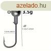 10 darab Jig Head Hook, Befogott lomfej horog