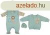 5 rszes baba szett koals mintval (50) menta/bzs