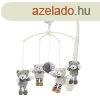 Baby Mix plss forg zenl - szrke maci 