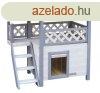 Kerbl Cat House Lodge Ontario szintes cicahz 77x50x73cm (81